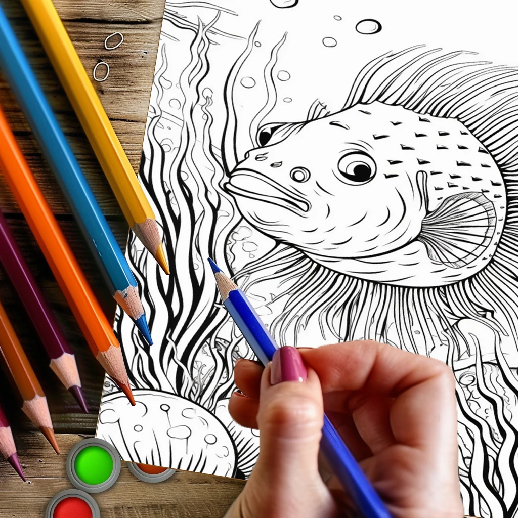 Summer Underwater Coloring Boo - School Supplies review and price